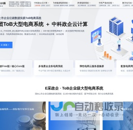 中科政企云计算_政企集团ToB企业级大型电商系统_轻代码数科_中科宏研_电商云服务器_电商系统_独立电商系统_电商系统开发_新零售_数字化