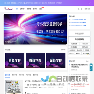 淘小爱 - 电商学院IT技术领先的综合互动信息网站