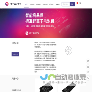 瑞迪安RYDIAN | 智能标准锂电池组 | 医疗电池 | 便携式手持设备电池 |智能电池